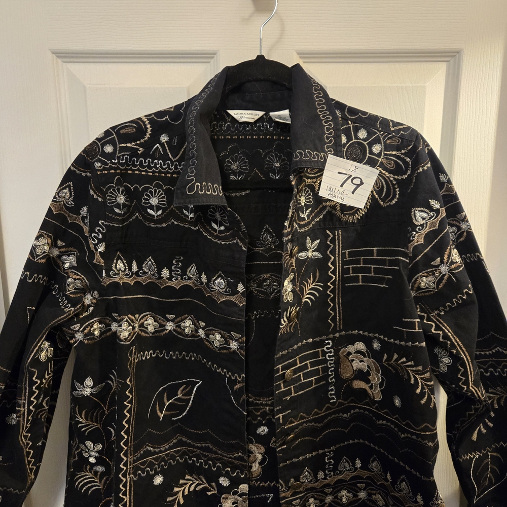 Black and Brown Patterned Women's Jacket